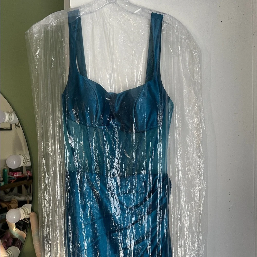 Sherri Hill Peacock Prom Dress - Picture 2 of 2